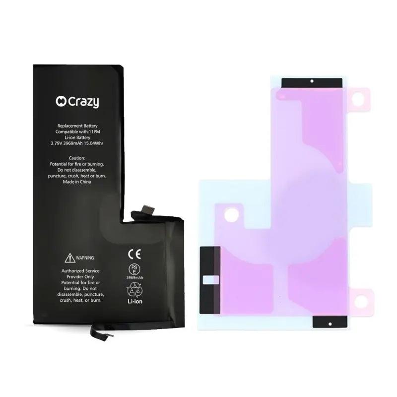 iPhone 11 Pro Max Replacement Battery with Adhesive Strips 3969mAh (Chip Upgrade, TI IC) - MyMobile