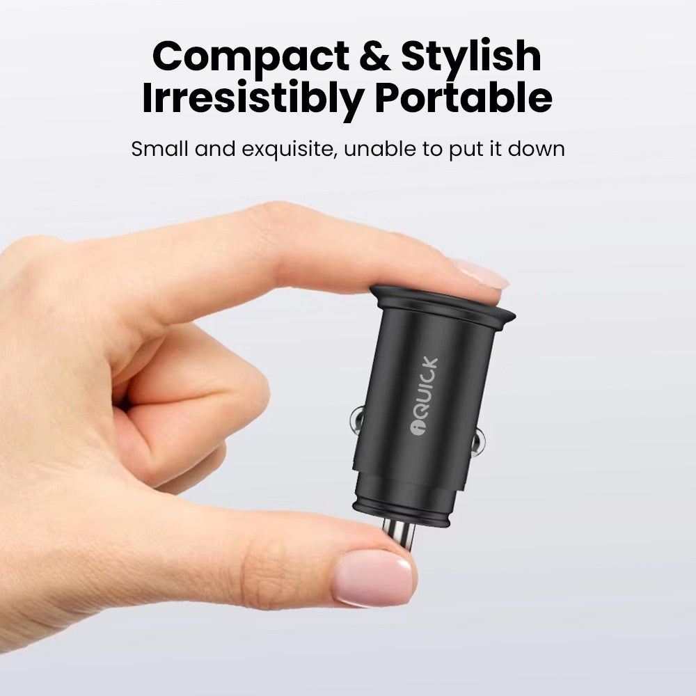 iQuick CQ2 38W Fast Car Charging USB-A & USB-C Ports