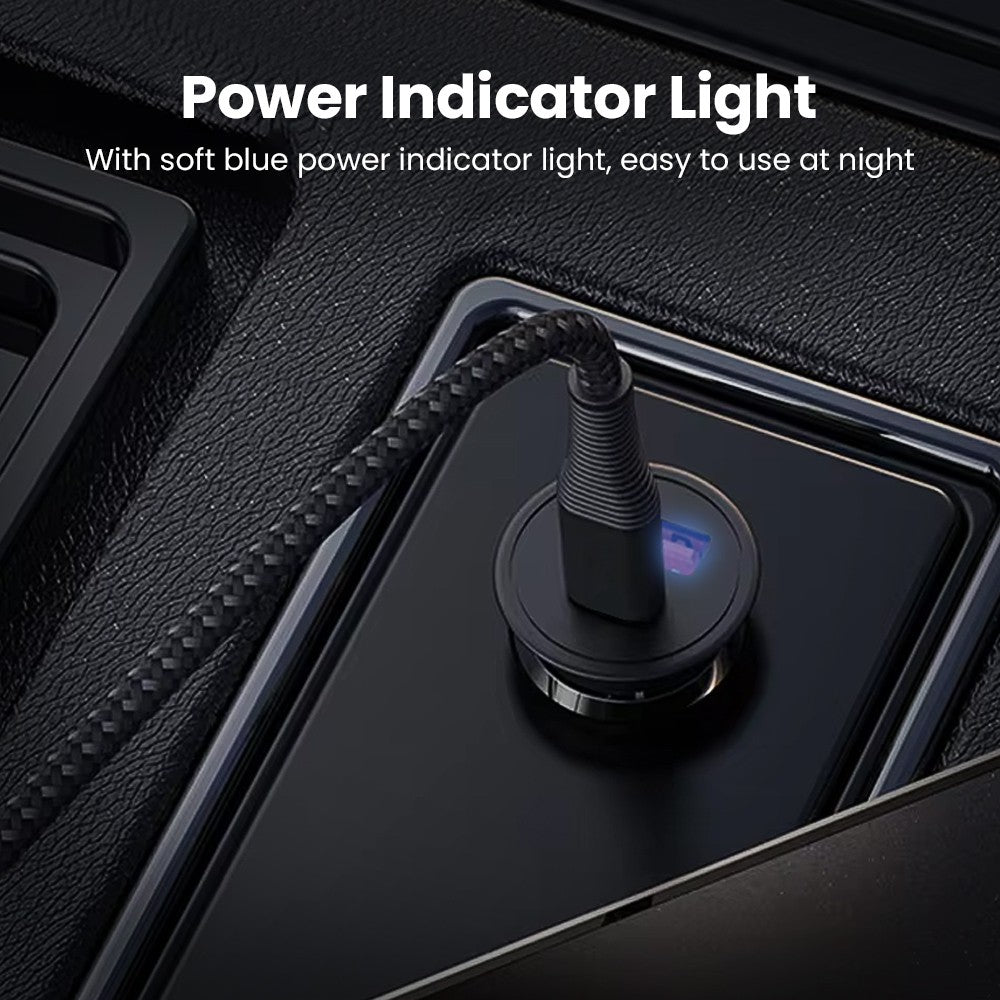 iQuick CQ2 38W Fast Car Charging USB-A & USB-C Ports