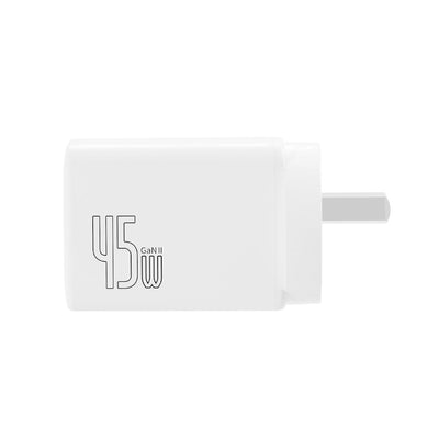 iQuick GaN II 45W PD3.0 Dual USB-C Ports Charging Adapter