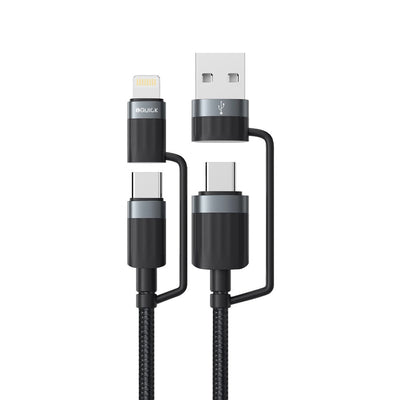 iQuick TransWire I Series 4 in 1 Charging Date Cable 1.2m for 15 / 16 / 17 Series