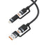iQuick TransWire I Series 4 in 1 Charging Date Cable 1.2m for 15 / 16 / 17 Series
