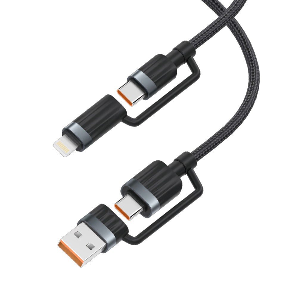 iQuick TransWire I Series 4 in 1 Charging Date Cable 1.2m for 15 / 16 / 17 Series