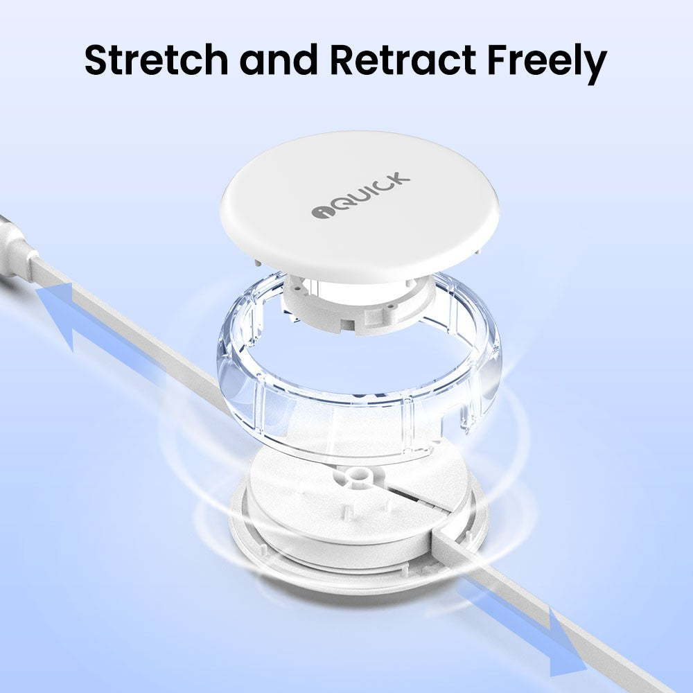 iQuick 3 in 1 Retractable Fast Charge & Data Sync Cable IQTC2301 1.2m