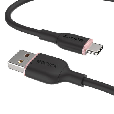 iQuick PowerWire 1 Series TPE Charging Data Cable USB to Type-C 2m (Support Huawei 66W Super Charge)