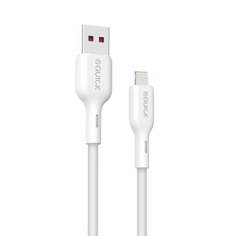 iQuick PowerWire 2 Series Liquid Silicone Charging Data Cable USB-A to Lightning 1.2m