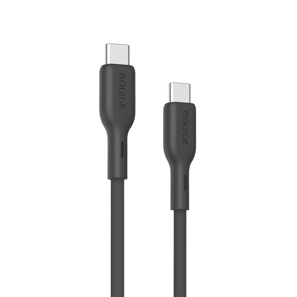 iQuick PowerWire 2 Series Liquid Silicone Charging Data Cable USB-C to USB-C 1.2m