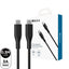iQuick PVC USB-C to USB-C Fast Charging Cable 0.3M for iPhone 15 / 16 / 17 Series