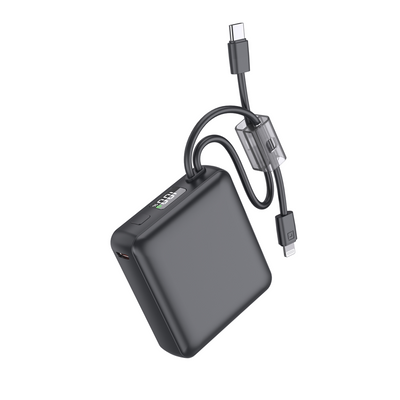 iQuick Built-in Type-C and Lightning Cables Power Bank 10,000mAh 22.5W