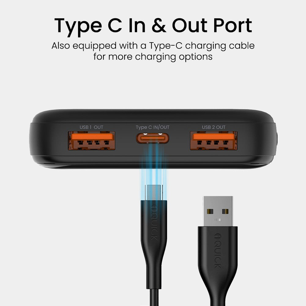 iQuick POWER SQUARE 0 Digital Display Power Bank 10,000mAh 22.5W