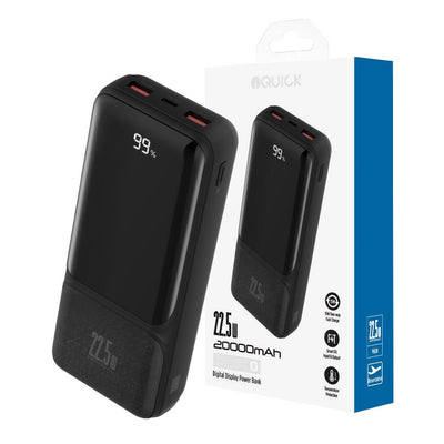 iQuick POWER SQUARE 0 Digital Display Power Bank 20,000mAh 22.5W