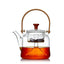 Japanese Style Glass Bamboo Handle Teapot Kettle - MyMobile