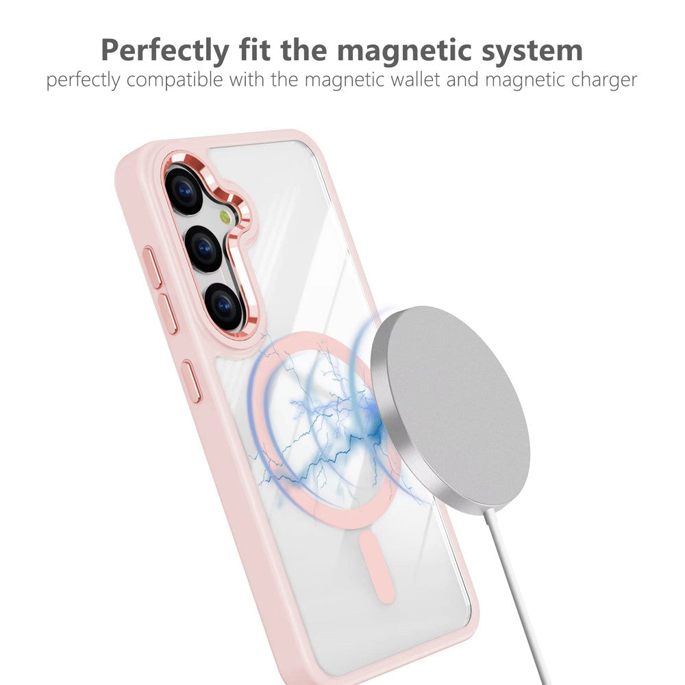 Redefine Metal Camera Lens Transparent Case Cover With Magnetic Ring for Samsung Galaxy S26 Plus