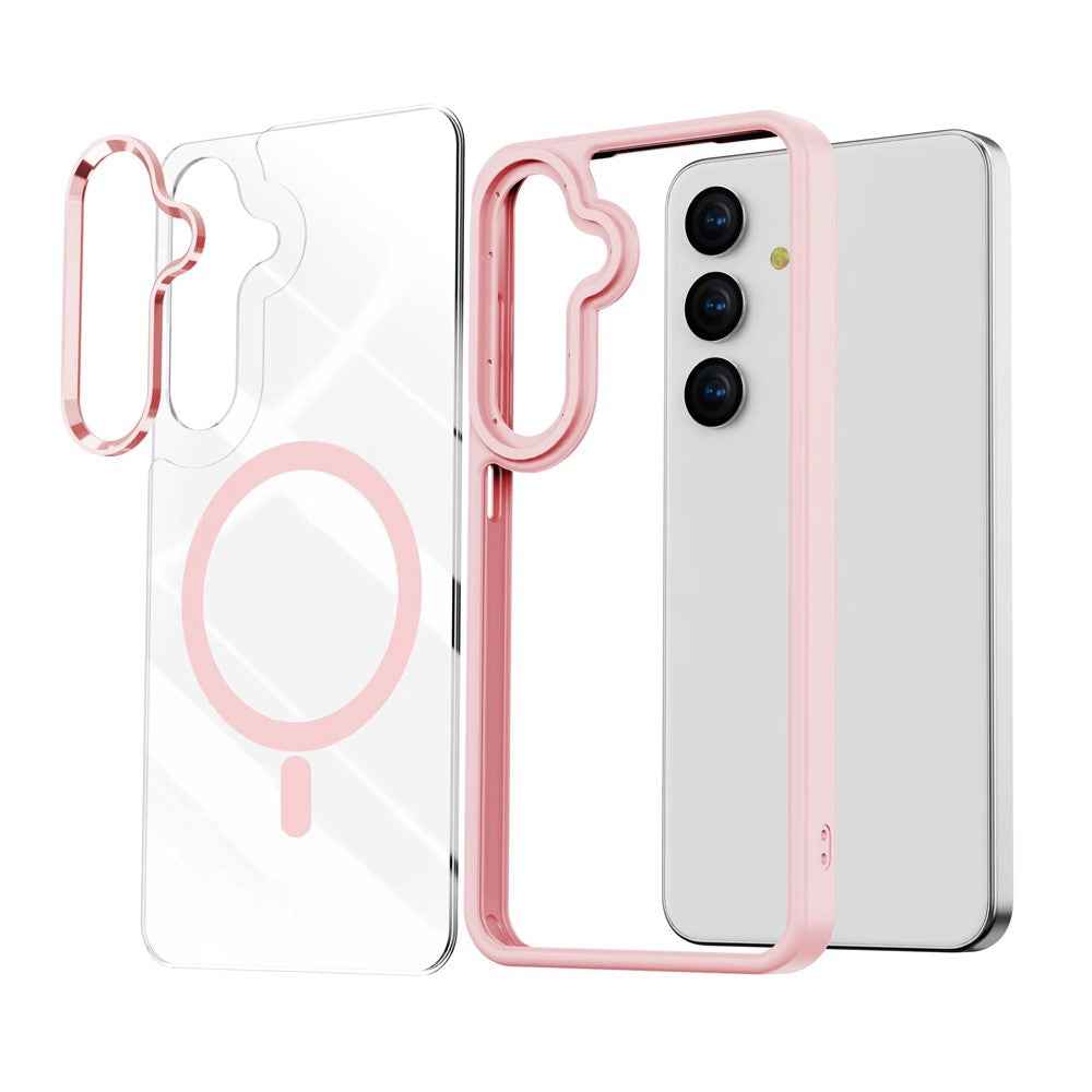 Redefine Metal Camera Lens Transparent Case Cover With Magnetic Ring for Samsung Galaxy S26