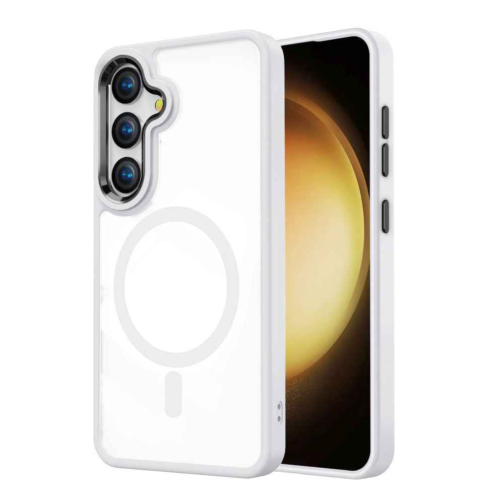 Redefine Metal Camera Lens Transparent Case Cover With Magnetic Ring for Samsung Galaxy S26