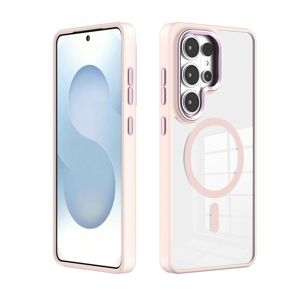 Redefine Metal Camera Lens Transparent Case Cover With Magnetic Ring for Samsung Galaxy S26 Ultra