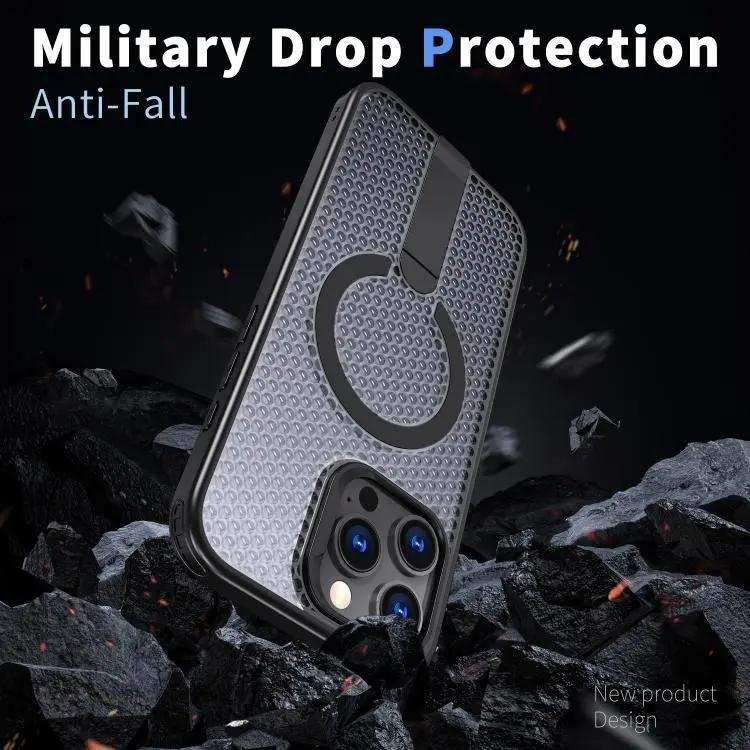 kalebol Honeycomb Cooling MagSafe Holder Phone Case Kalebol