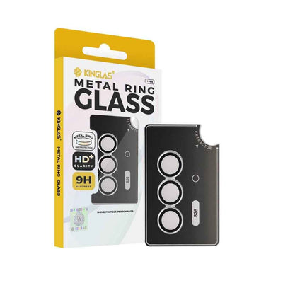 Kinglas Metal Ring HD Tempered Glass Camera Lens Protector Film for SamSung Galaxy S26