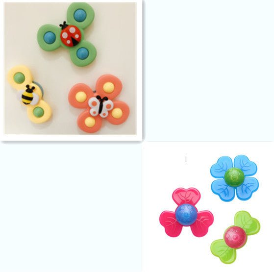 Kids Gyro Insect Sucker Spinner Rattle Bathroom Bath Toys Table Dinner Appease Toys for Baby Toddlers - MyMobile