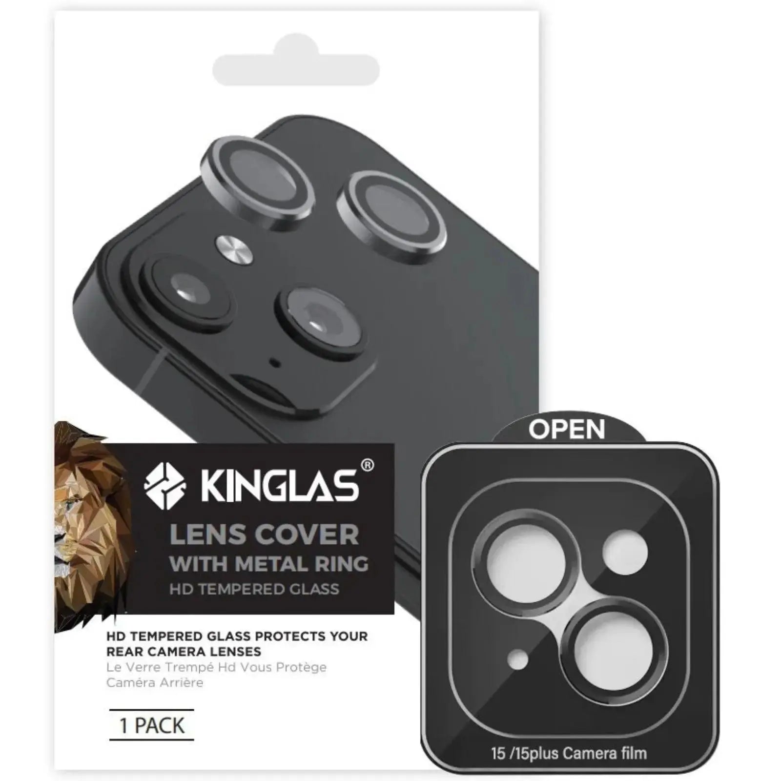 Kinglas Camera Lens Protector for iPhone 15 / 15 Plus (Set of 2) - MyMobile