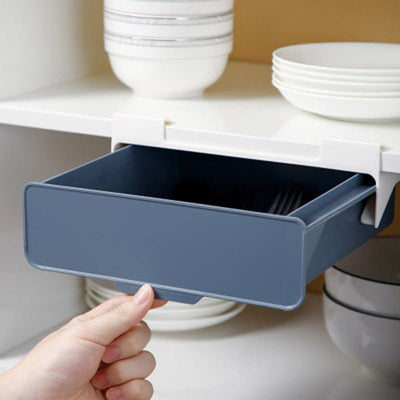 Kitchen Cabinet Divider Shelf Drawer Organizer Utensil Holder Under Desk Hanging Storage Box Fork Spoon Tray Kitchen Storage Box - MyMobile