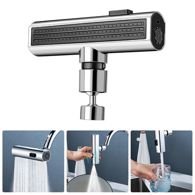 Kitchen Faucet Waterfall Outlet Splash Proof Universal Rotating Bubbler Multifunctional Water Nozzle Extension Kitchen Gadgets - MyMobile