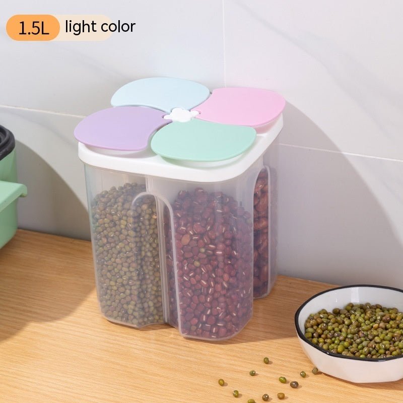 Kitchen Plastic Partition Sealed Jar Transparent Storage Box - MyMobile