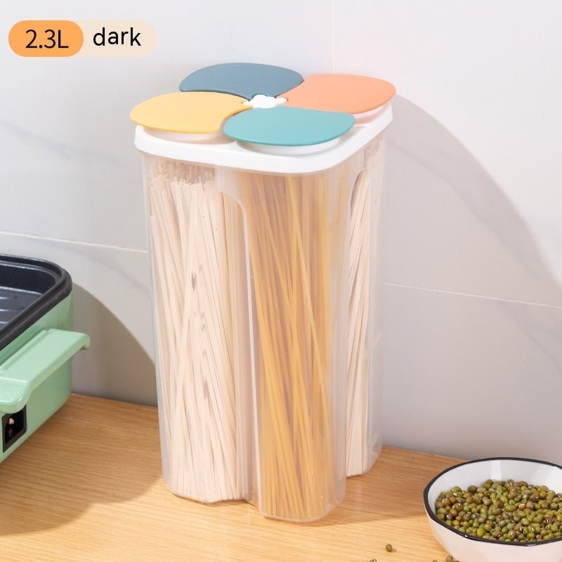 Kitchen Plastic Partition Sealed Jar Transparent Storage Box - MyMobile