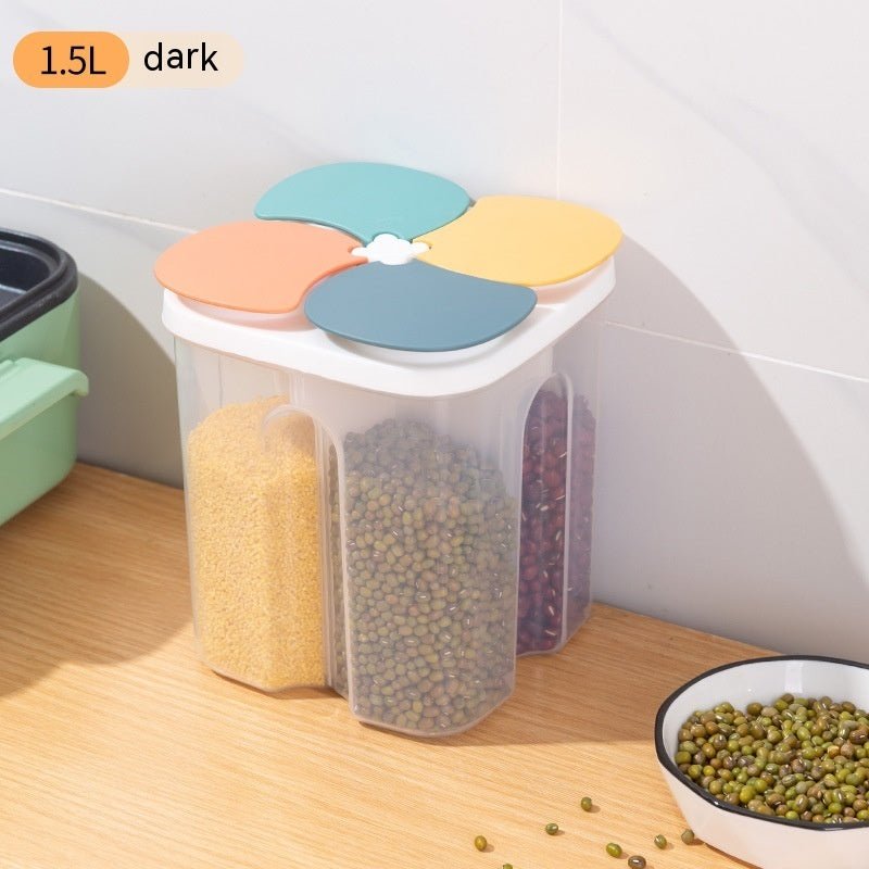 Kitchen Plastic Partition Sealed Jar Transparent Storage Box - MyMobile