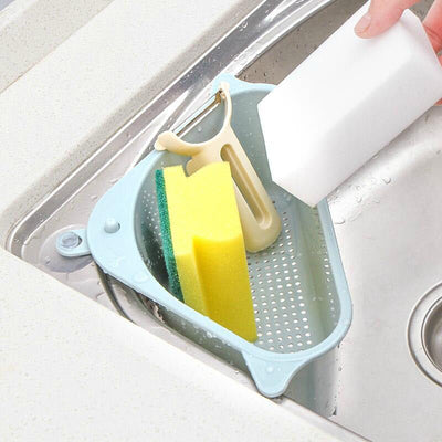 Kitchen Sink Multi - function Triangle Storage Rack Multi - purpose Dishwashing Sponge Drain Rack Storage Rack - MyMobile