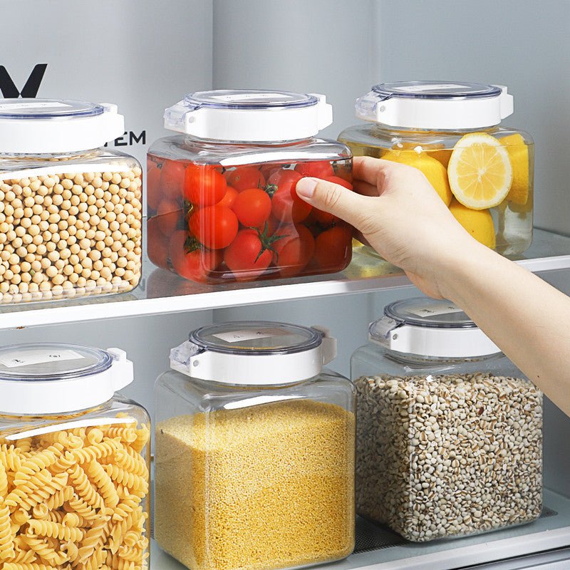 Kitchen Transparent Airtight Jar Grain Storage Plastic - MyMobile