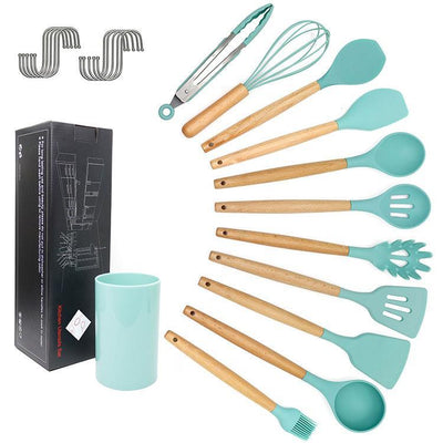 kitchen utensils silicone cooking spoon shovel cookware set - MyMobile