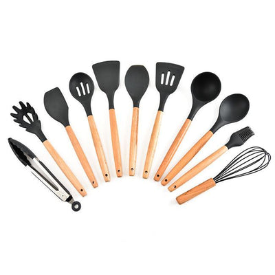 kitchen utensils silicone cooking spoon shovel cookware set - MyMobile