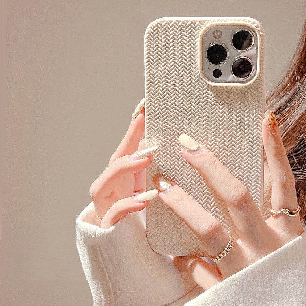 Knitted Solid Simple High - grade Mobile Phone Case - MyMobile