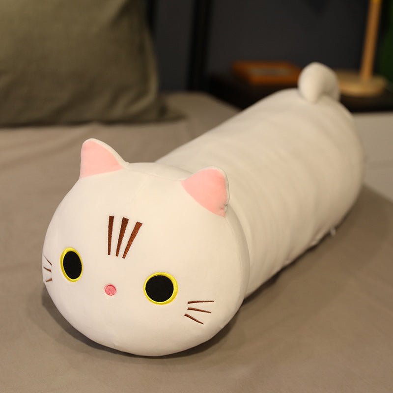 Large Size Cartoon Cat Plush Toys Stuffed Cloth Doll Long Animal Pillow Cushion - MyMobile