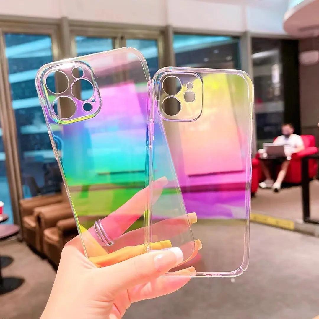 Laser Aurora Mobile Phone Transparent Case - MyMobile