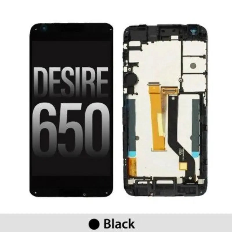 LCD Assembly with Frame for HTC Desire 650 - Black - MyMobile