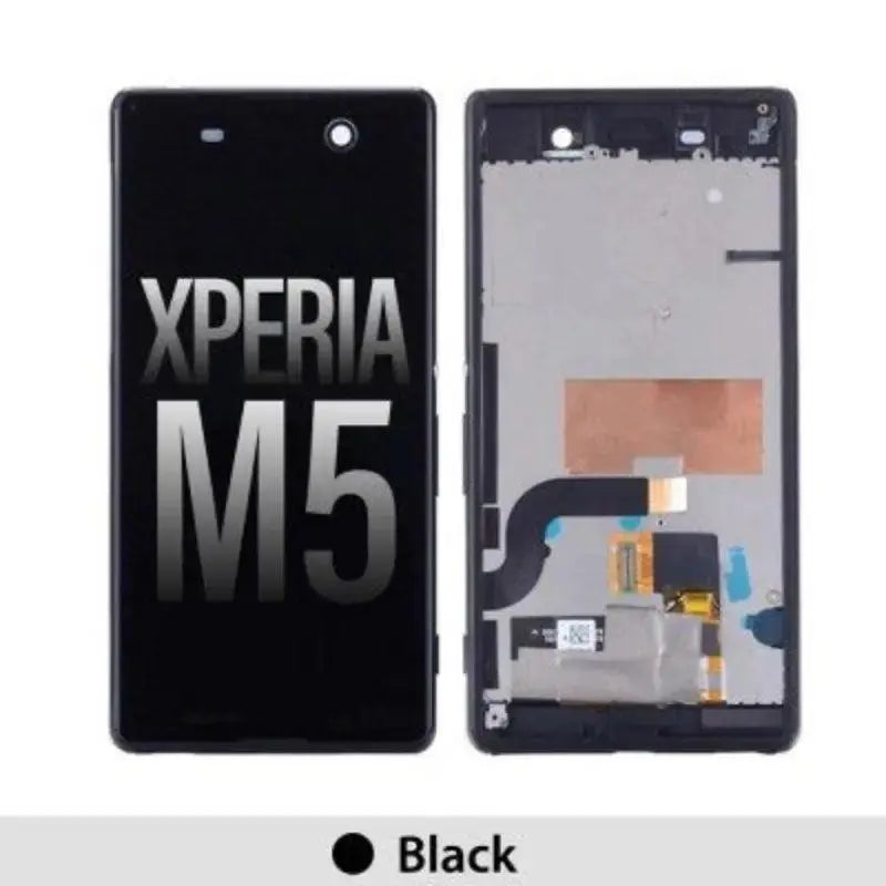 LCD Assembly with Frame for Sony Xperia M5 â€ŽE5603 E5606 E5653 - Black - MyMobile