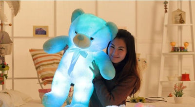 LED Plush Toys Colorful Stuffed Glowing Teddy Bear - MyMobile