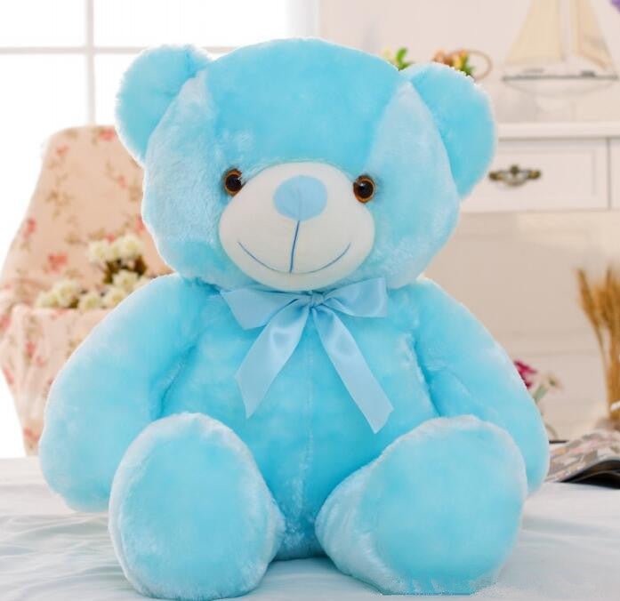 LED Plush Toys Colorful Stuffed Glowing Teddy Bear - MyMobile