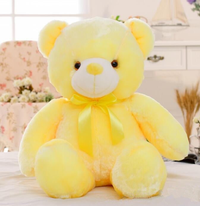 LED Plush Toys Colorful Stuffed Glowing Teddy Bear - MyMobile