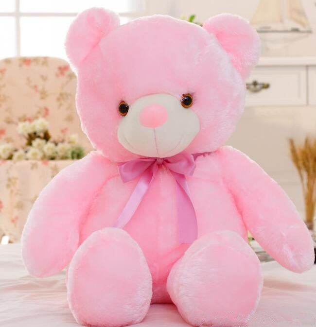 LED Plush Toys Colorful Stuffed Glowing Teddy Bear - MyMobile