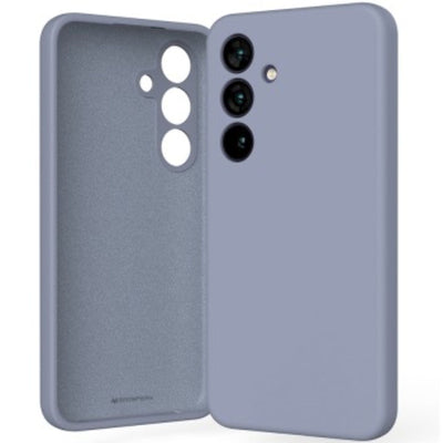 Mercury Silicone Cover Case for Samsung Galaxy S25 Plus-Lavender Grey