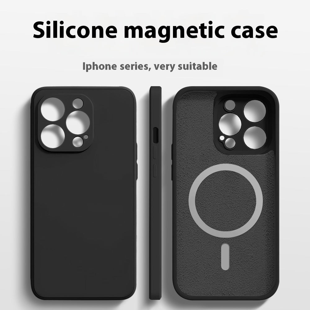 Liquid Silicone Magnetic Phone Case For iPhone 15 - MyMobile