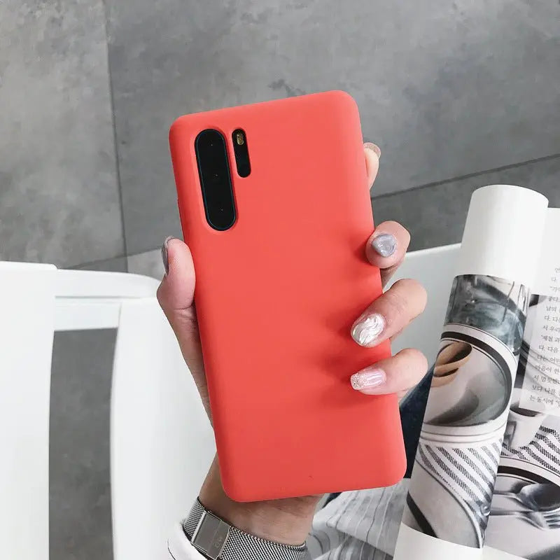 Liquid Silicone Mobile Phone Case Protective Cover Drop For Huawei P30 - MyMobile