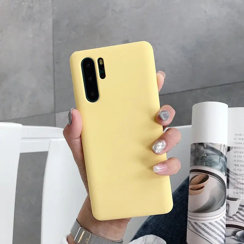 Liquid Silicone Mobile Phone Case Protective Cover Drop For Huawei P30 - MyMobile