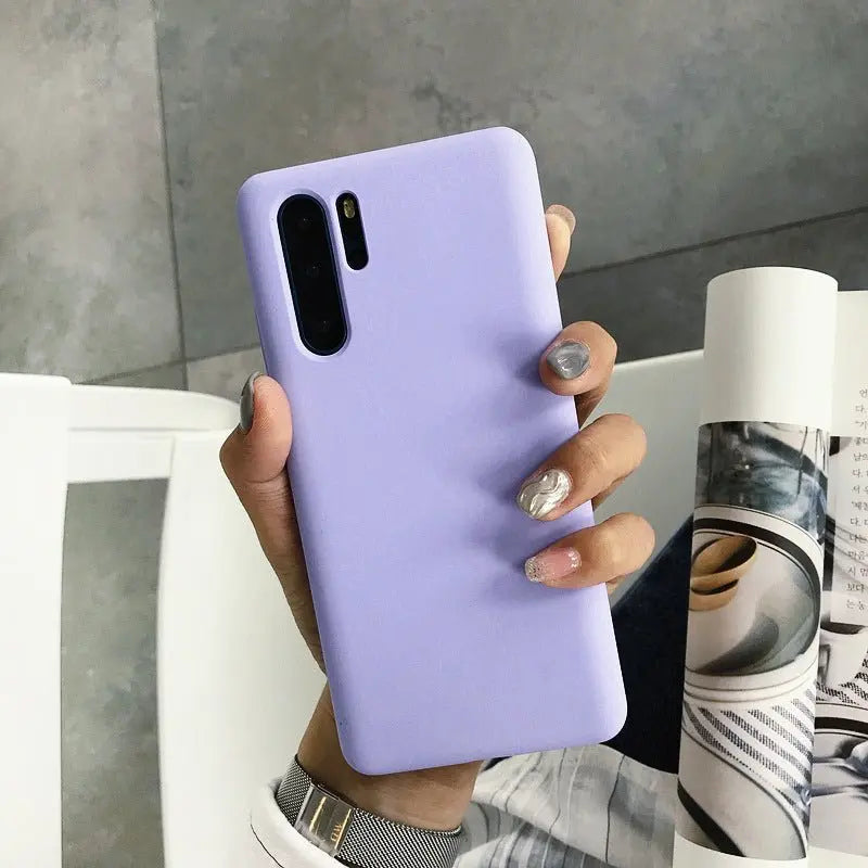 Liquid Silicone Mobile Phone Case Protective Cover Drop For Huawei P30 - MyMobile