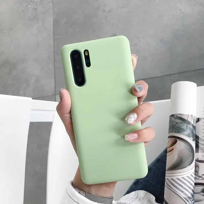 Liquid Silicone Mobile Phone Case Protective Cover Drop For Huawei P30 - MyMobile