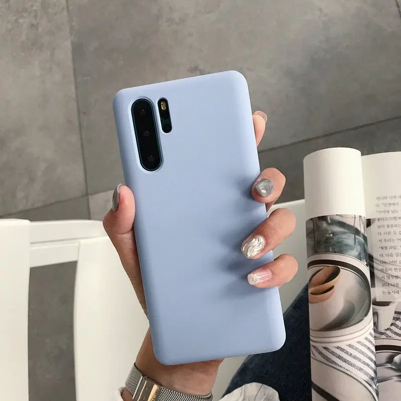 Liquid Silicone Mobile Phone Case Protective Cover Drop For Huawei P30 - MyMobile