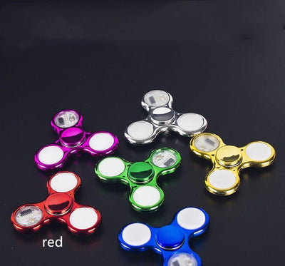 Luminous LED Light Fidget Spinner Hand Top Spinners Glow in Dark Light - MyMobile